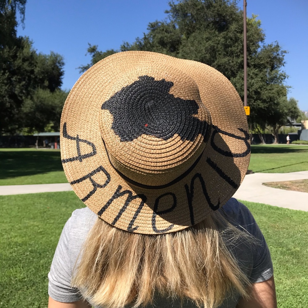 Armenian Fashion Handpainted Summer hat - Picture 1 of 5